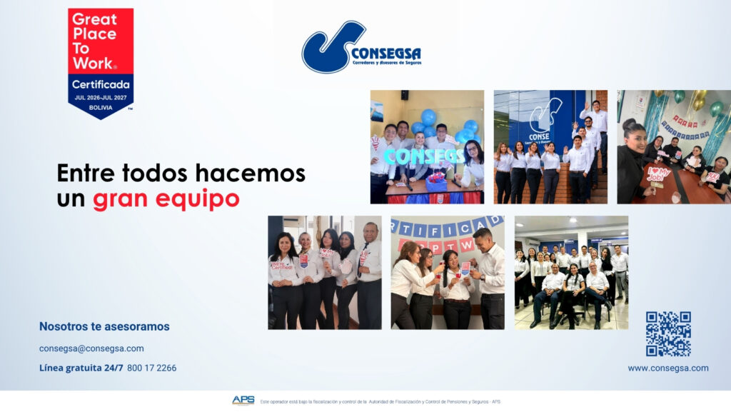 Great Place To Work. Consegsa Bolivia Broker